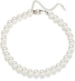 Classic Pearl Necklace for Women - White Pearl Necklace, Elegant Jewelry - Pearl Strands, Pearl Jewelry for Women