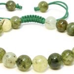 Bracelet – Healing Crystal Bracelet for Women, Men – Chic Gemstone Bracelet for Men and Women – 8mm Round Bead Bracelets for Spiritual Healing, Protection, Positive Energy