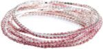 5Pcs Set Sparkling Rhinestone Stretch Tennis Bracelets Set Colorful Fashion Stackable Crystal Elastic Bracelet Shining Wedding Party Jewelry for Women