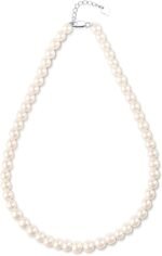 White Freshwater  Pearl Necklace for Women in 18 Inch Princess Length