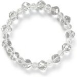 Stretch Bracelet for Women - Single Wrap Elastic Healing Crystal Energy Bracelet, Natural Gemstone Jewelry Gift