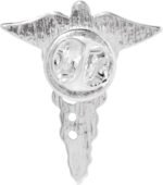 10/25/100pcs Rainbow Caduceus Pins -  Medical Pin Rainbow Enamel Snake Stick Caduceus Lapel Brooch - Medical Symbol Caduceus Pin Perfect for Nurse, Doctors, and  Emergency Brooch Jewelry - Image 2