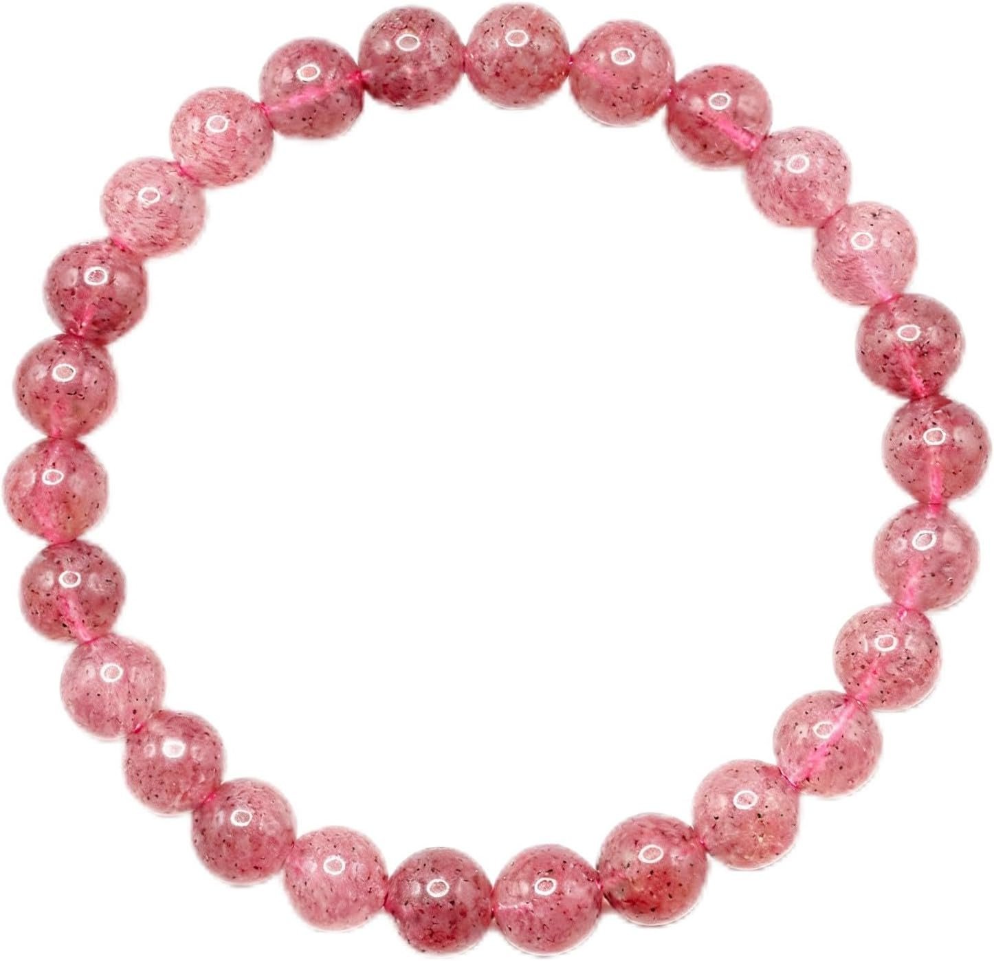 61otPrirMrL._AC_SL1500_.jpg The Handmade AAA+ Quality Crystal Stretch Elastic Bracelet - Nature Gemstone-8mm - Jewelry Gift - Holiday Gift - For Women & Men - Image 1