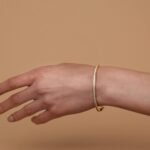 14K Gold Plated Cubic Zirconia Bangle Tennis Bracelets for Women | Classic Love Cuff Bangle Bracelets - Image 2
