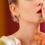 Small Hoop Dangle Earrings for Women, Trendy Dainty Rhinestone  Dangling Prom Wedding Leaf Flower Snowflake Butterfly Fashion Jewelry - Image 2