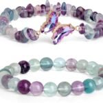 Amethyst Bracelet For Women Anxiety Amethyst Beaded Bracelets Butterfly Charms Healing Stone Layered Bracelet Gifts For Women
