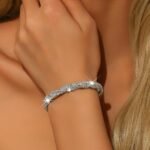 Rhinestone Bracelet for Women Elegant Crystal Stretch Bracelet Sparkling Cubic Zirconia Bracelets Prom Party Wedding Bangles Jewelry for Women - Image 2