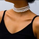 Boho Choker Necklaces for Women - Faux Round Pearl Layered Fashion Chunky Thick Clavicle Necklace Wedding Bride Jewelry Gifts - Image 2