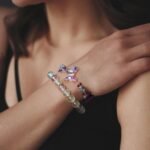 Amethyst Bracelet For Women Anxiety Amethyst Beaded Bracelets Butterfly Charms Healing Stone Layered Bracelet Gifts For Women - Image 2